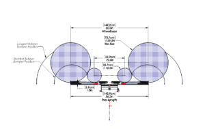 Quik Rack Mach2 - Bike size range dimensions