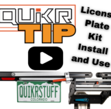 Quikr Tip License Plate Kit Install and Use with play button