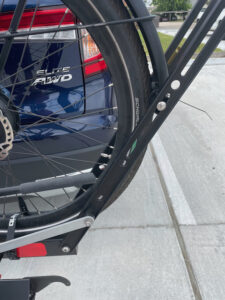 tire spool up under fender