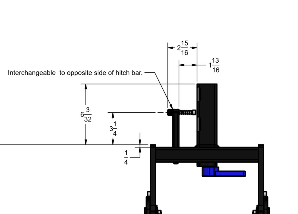 Mach2 Hitch dimensions drawing