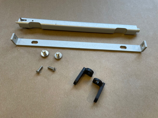 Tray Mount License Plate kit parts