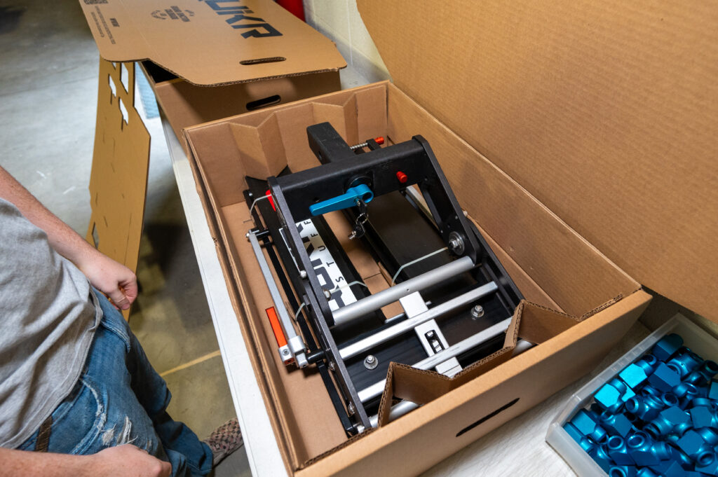 Rack Being Packed for Shipment