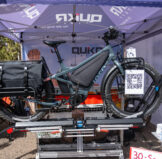 Tern Orox cargo bike on the QuikrStuff Mach2 bike rack