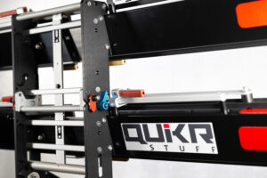 Quik Rack Mach2 bike rack with QuikrStuff decal