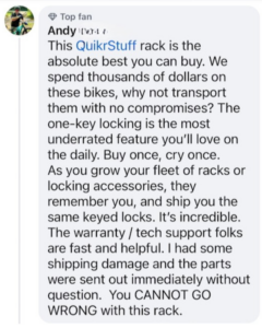 Comment on social media about QuikrStuff