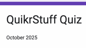 QuikrStuff Quiz