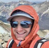 Tray Koch on a mountain peak