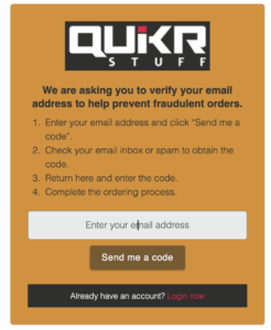 Email verification instructions