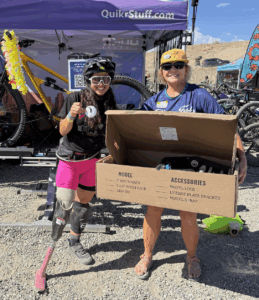 Angelina Martinson wins a free QuikrStuff bike rack