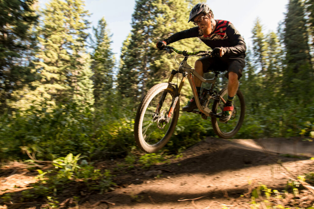 Eric mountain biking