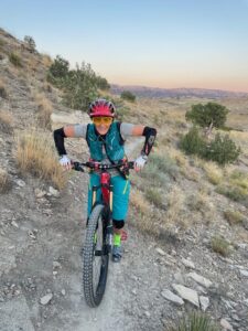 Noni on her mountain bike