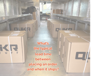 QuikrStuff boxes in delivery van