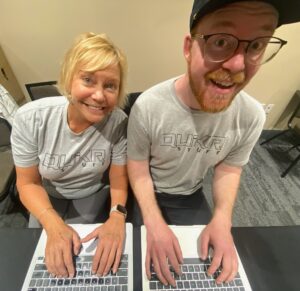two customer service representatives