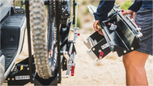 Connecting add-on to main bike rack