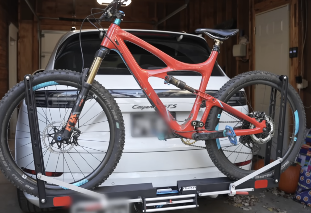 QuikrStuff bike rack on Cayenne
