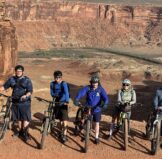 Five QuikrStuff employees on the White Rim Trail